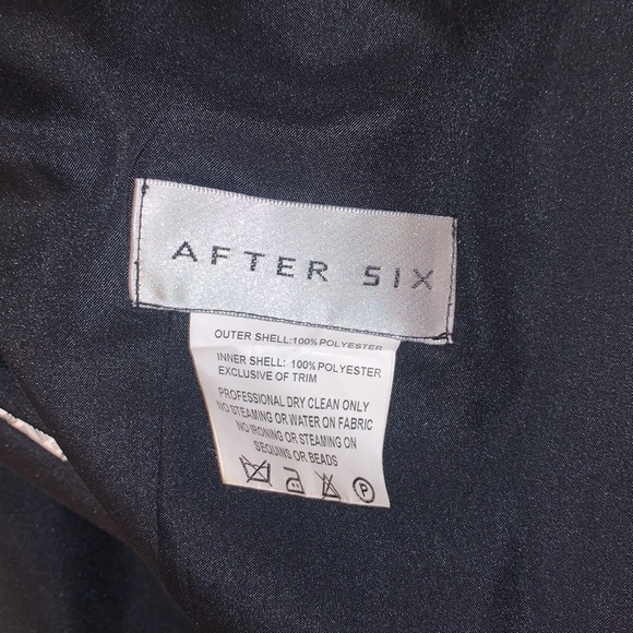 AFTER SIX BLACK BRIDESMAID DRESS/GOWN - Picture 7 of 8